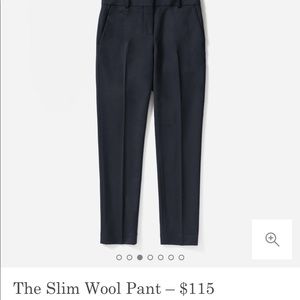 Everlane Navy Suit Pants (brand new w tags)
